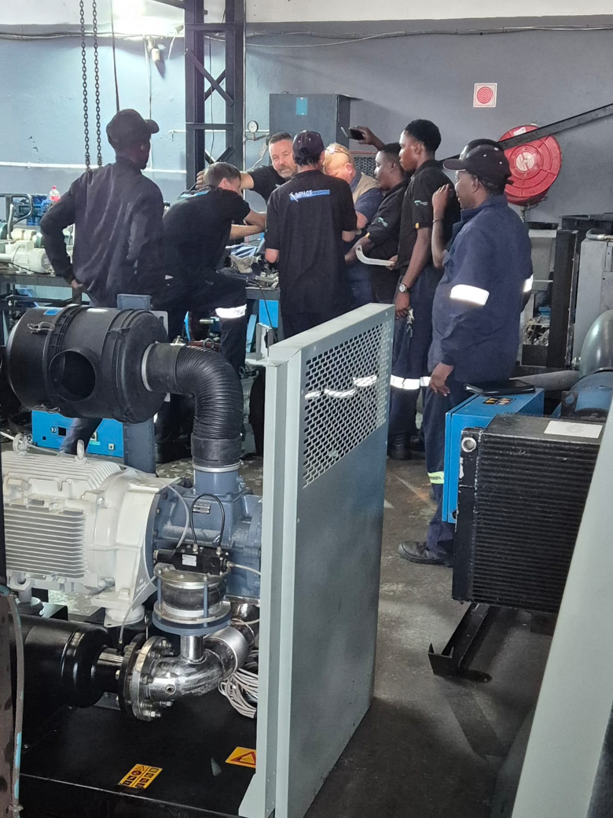 Impact Pneumatics service technician at work